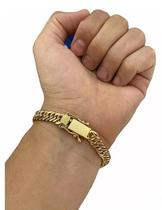 Pulseira Banhada Ouro 10 milésimos + Zircônias - 21cm