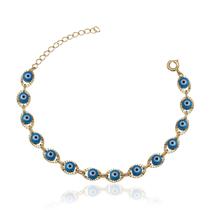 Pulseira Banhado a Ouro 18K Olho Grego Pulseira Banhado a Ouro 18K Olho Grego