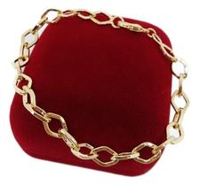 Pulseira Banhado a Ouro Idêntica Ouro Elo Português 5mm Pulseira Banhado a Ouro Idêntica Ouro Elo Português 5mm