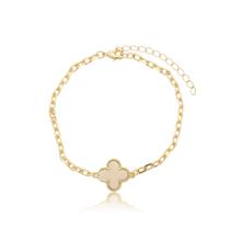 Pulseira Banhado A Ouro Resinado Off-White Vc Pulseira Banhado A Ouro Resinado Off-White Vc