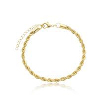 Pulseira Banhado A Ouro Trançada Pulseira Banhado A Ouro Trançada