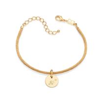 Pulseira banhado ouro 3x 24k 18k e 22k feminina com pingentes berloques amarela acetinado pingente fé rommanel 20 cm 16cm 552116