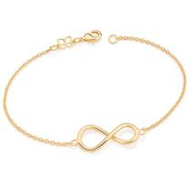 Pulseira banhado ouro 3x 24k 18k e 22k feminina com pingentes berloques de casal elo oval infinito rommanel 19 cm 551716