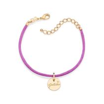 Pulseira banhado ouro 3x 24k 18k e 22k feminina com pingentes berloques lilás pingente gratidão rommanel 20 cm 16cm 552117 Pulseira banhado ouro 3x 24k 18k e 22k feminina com pingentes berloques lilás pingente gratidão rommanel 20 cm 16cm 552117
