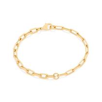 Pulseira banhado ouro 3x 24k 18k e 22k feminina elo cadeado rommanel 551722