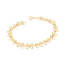 Pulseira banhado ouro 3x 24k 18k e 22k feminina grossa peças borboletas vazadas rommanel 551496 Pulseira banhado ouro 3x 24k 18k e 22k feminina grossa peças borboletas vazadas rommanel 551496