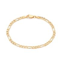 Pulseira banhado ouro 3x 24k 18k e 22k masculina infantil para bebe ou unissex rommanel elo 3x1 16 cm ouro 18k 552105