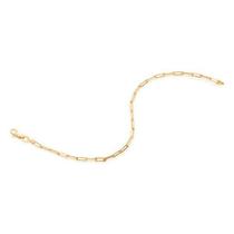 Pulseira banhado ouro 3x 24k 18k e 22k masculina rommanel formada por fio elos cadeados 551691 Pulseira banhado ouro 3x 24k 18k e 22k masculina rommanel formada por fio elos cadeados 551691