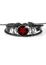 Pulseira Baphomet Pentagrama Invertido Lilith Samael Unissex e Ajustável