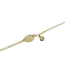 Pulseira Belca Signo Touro Com Pingente, No Banho De Ouro