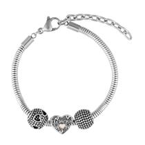 Pulseira Berloque Amor de Mãe Coleção Steel Dreams de Aço.