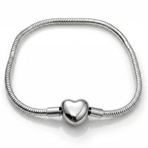 Pulseira Berloque Charms Fecho Coraçao Aço Inox Pingente Pulseira Berloque Charms Fecho Coraçao Aço Inox Pingente