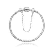 Pulseira Berloque Com Trava de Segurança Em Aço Inox PULSEIRA:16 cm (pulso 14cm)