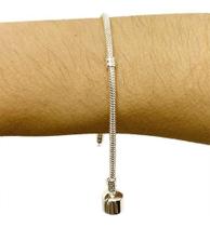 Pulseira Berloque Estilo Pandora Life Folheada A Prata 925