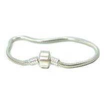 Pulseira Berloqueira Prata Legitima 925
