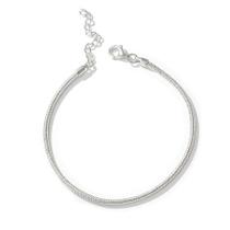 Pulseira Berloqueira Rabo Rato Prata Original C/ Extensor