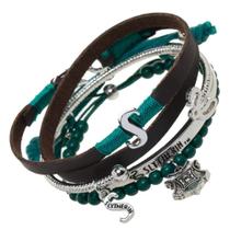 Pulseira Bioworld Harry Potter Slytherin, pacote com 4 conjuntos de presentes