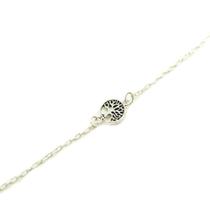 Pulseira Bloquinho Árvore Da Vida Prata Legítima 925 Pulseira Bloquinho Árvore Da Vida Prata Legítima 925