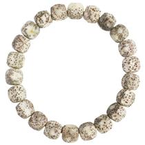 Pulseira Bodhi Seed com padrão Star Moon de 8 mm para homens e mulheres