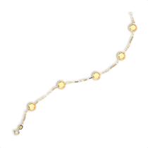 Pulseira Bola 8mm Ouro 18k 750 Feminina