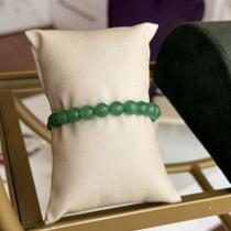 Pulseira bola 8mm- quartzo verde