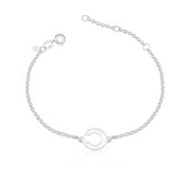 Pulseira Bola de Tennis Revestida em Prata