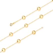 Pulseira Bola Ouro 18k 750 Feminina Pulseira Bola Ouro 18k 750 Feminina