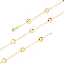 Pulseira Bola Ouro 18k 750 Feminina