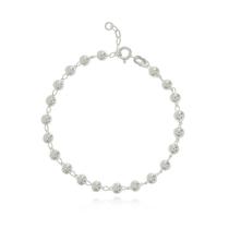 Pulseira Bolinha 5mm Prata Pulseira Bolinha 5mm Prata
