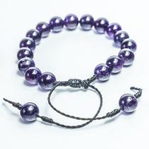 Pulseira Bolinha Ametista Amarração Fio Pedra Natural Pulseira Bolinha Ametista Amarração Fio Pedra Natural