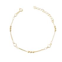 Pulseira Bolinhas e Zircônias Cristais Banhada a Ouro Pulseira Bolinhas e Zircônias Cristais Banhada a Ouro