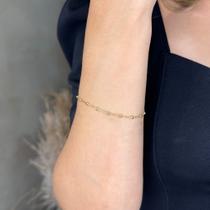 Pulseira Bolinhas Lisas Banhado em Ouro 18k