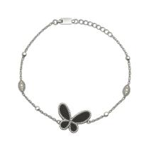 Pulseira Borboleta Banhado A Prata 925 Pulseira Borboleta Banhado A Prata 925
