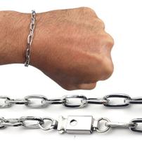 Pulseira Bracelete Aço Inox Elo Alongado Escolha O Tamanho Pulseira Bracelete Aço Inox Elo Alongado Escolha O Tamanho