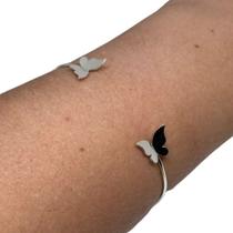 Pulseira Bracelete Borboleta - Prata 925