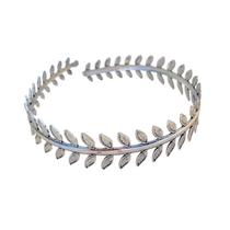 Pulseira Bracelete com Mini Folhas Ajustável Prata ou Dourado