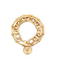 Pulseira Bracelete Dourada Corrente Conjunto 2 Peças I4506 Pulseira Bracelete Dourada Corrente Conjunto 2 Peças I4506