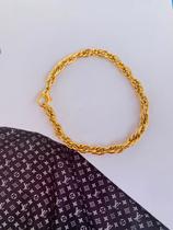 Pulseira bracelete Elos duplos cordão baiano Semi joia