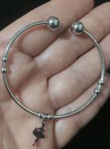 Pulseira Bracelete em Aço Inox Ajustável Delicada