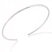 Pulseira Bracelete Em Prata 925 Feminino Liso Pulseira Bracelete Em Prata 925 Feminino Liso