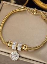 Pulseira bracelete feminino - banhado a ouro 18k
