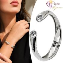 Pulseira Bracelete Feminino Prateado Cristal Pulseira Bracelete Feminino Prateado Cristal