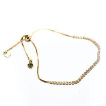 Pulseira Bracelete Feminino Semi Joia Banhado a Ouro