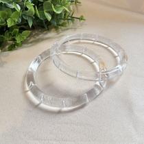 Pulseira Bracelete Fina Acrílica Transparente Pulseira Bracelete Fina Acrílica Transparente