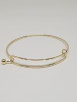 Pulseira bracelete fio duplo banhado a Ouro Meryl Pulseira bracelete fio duplo banhado a Ouro Meryl