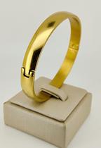 Pulseira Bracelete LISA de Aço Inox Prata ou Dourado 6mm Lindas