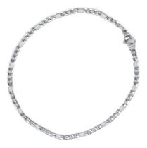 Pulseira Bracelete Masculina Aço Inox Prata 3x1 Fina Pulseira Bracelete Masculina Aço Inox Prata 3x1 Fina