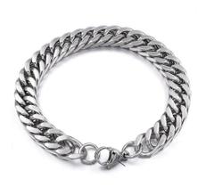 Pulseira Bracelete Masculina Grumet Aço Inox Cirúrgico Grossa