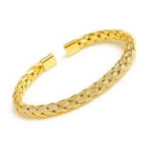 Pulseira Bracelete Masculino Ajustável Trançado Aço Titânio