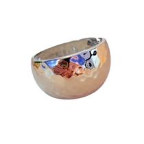 Pulseira Bracelete Médio com Detalhes Martelados Dourado ou Prata Pulseira Bracelete Médio com Detalhes Martelados Dourado ou Prata